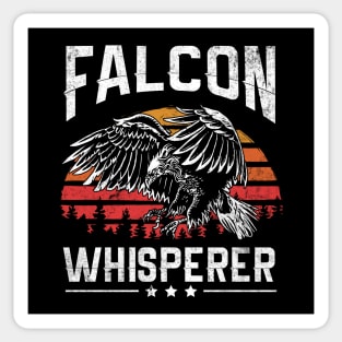 Retro Vintage Style Falcon Whisperer Falconry Hunting Gift for Hunter Sticker